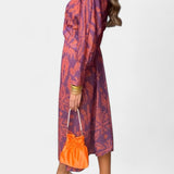 Nedjeljka - V-Neck Maxi Dress with Front Knot