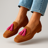 Rosa Suede-Effect Loafers