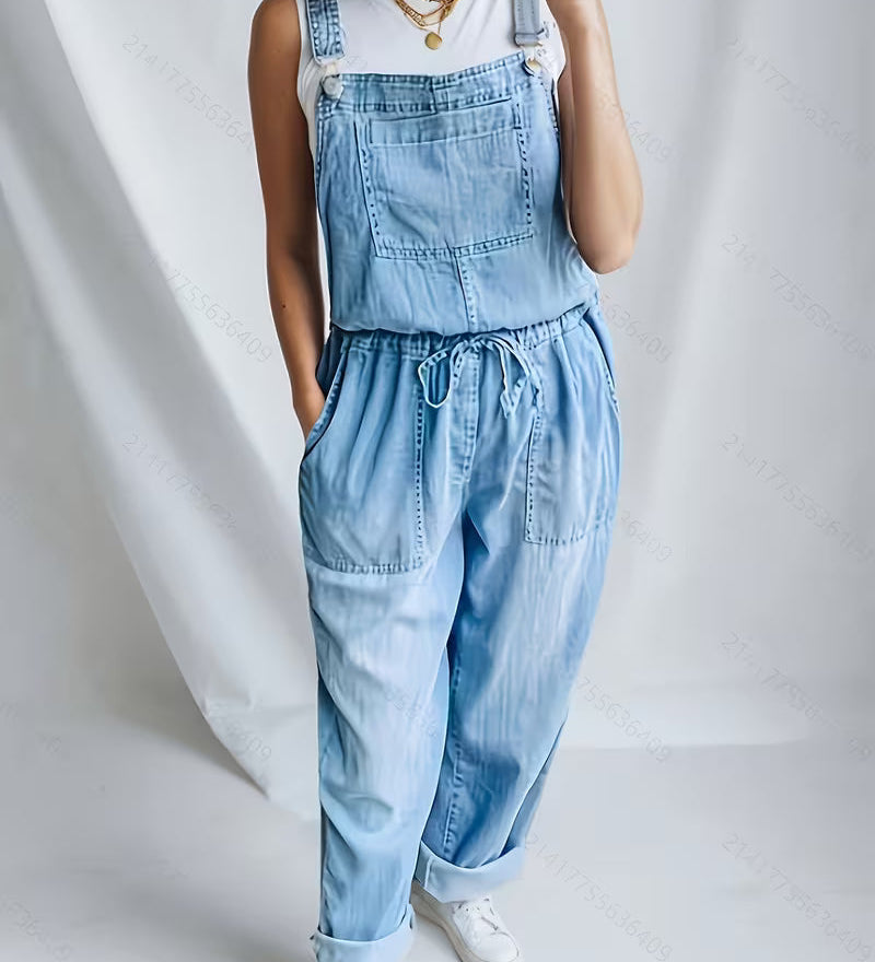 Theodora Relaxed Denim Jumpsuit