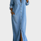 Button-down denim shirt | Elizabeth