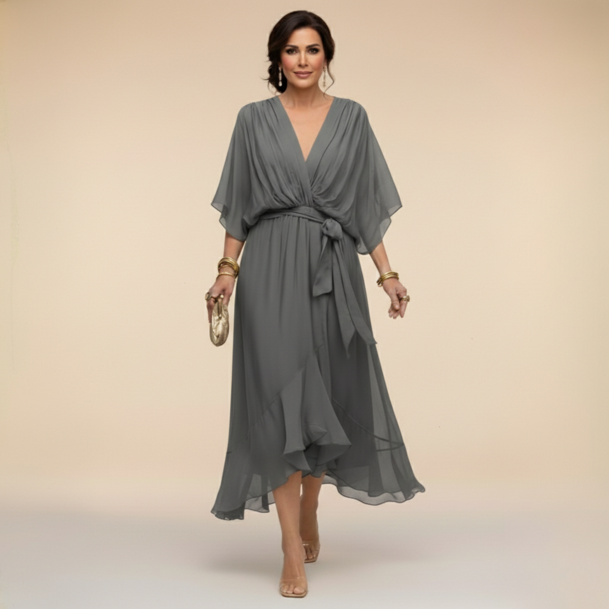 Sofija - Feminine dress with a belt