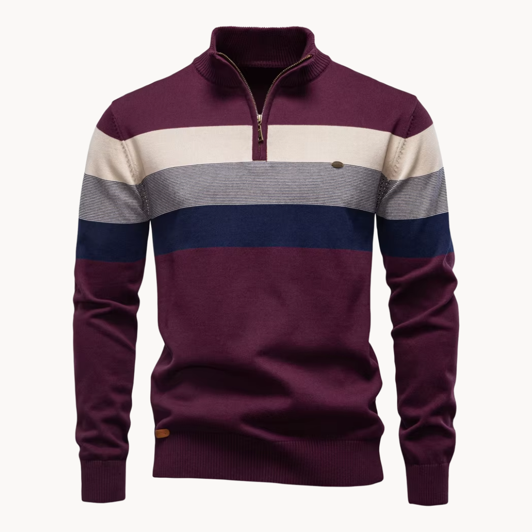 David | Everyday Zip-Neck Jumper