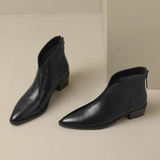 Camila Luxe Low-Heel Ankle Boots