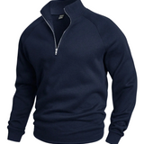 Kenneth | Plain Half-Zip Jumper