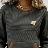 Ema™ | T-shirt with contrast details and front pocket