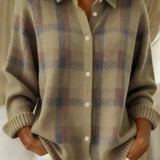 Maria Check Cardigan