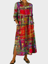 Ariadne Multicolour Patchwork Denim Dress