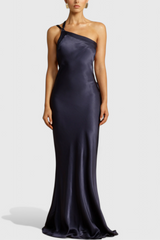 Sofia Maxi Dress with Diagonal Straps and Open Back