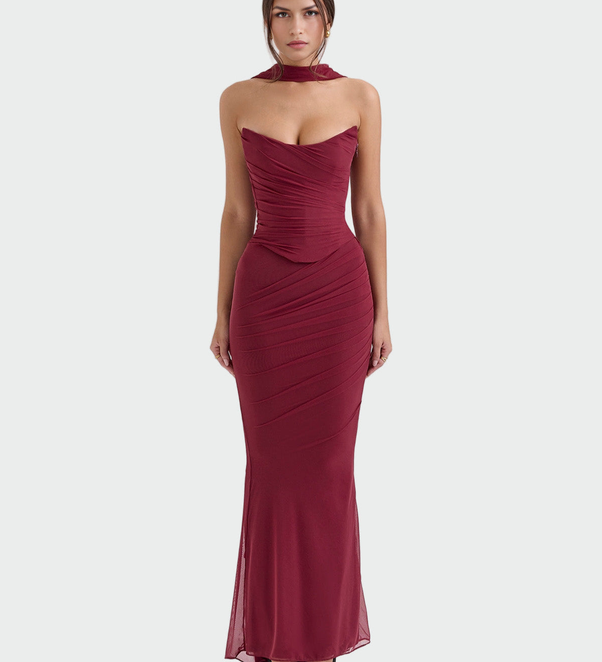 Lora Long Draped Dress