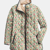 Aveline Vintage Floral Art Quilted Jacket