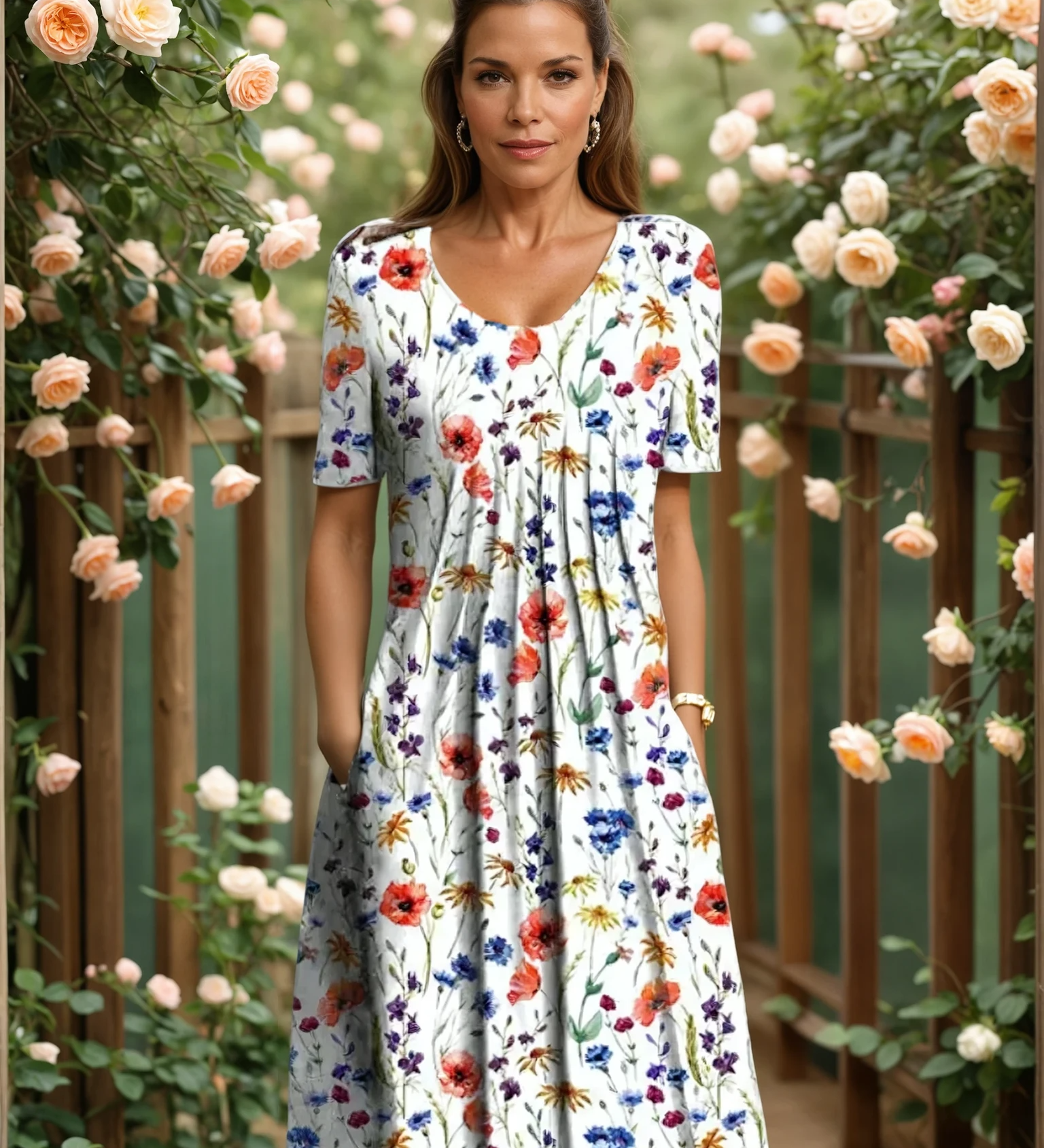 Marianne Elegant Floral Dress