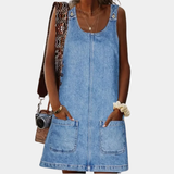 Long denim dress in a comfortable fit | Margarita