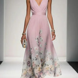 Vanja - Maxi Dress V-Neck Floral