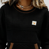 Ema™ | T-shirt with contrast details and front pocket