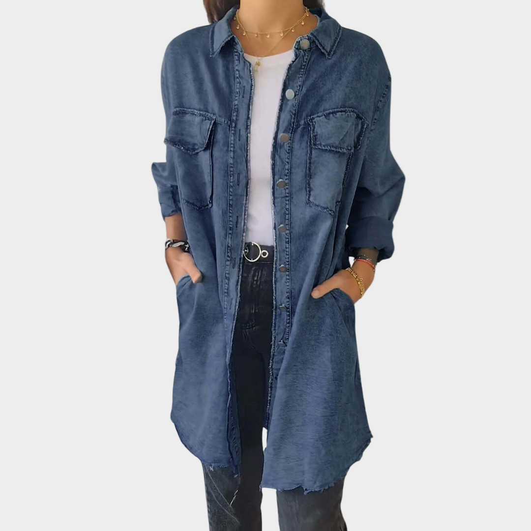 Theo Long-Sleeve Denim Shirt