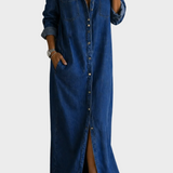 Button-down denim shirt | Elizabeth