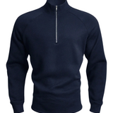 Kenneth | Plain Half-Zip Jumper