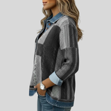 Meridell Colour Block Print Sweatshirt