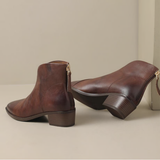 Camila Luxe Low-Heel Ankle Boots