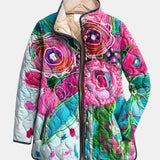 Arianne Elegant Floral Quilted Jacket