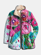 Arianne Elegant Floral Quilted Jacket