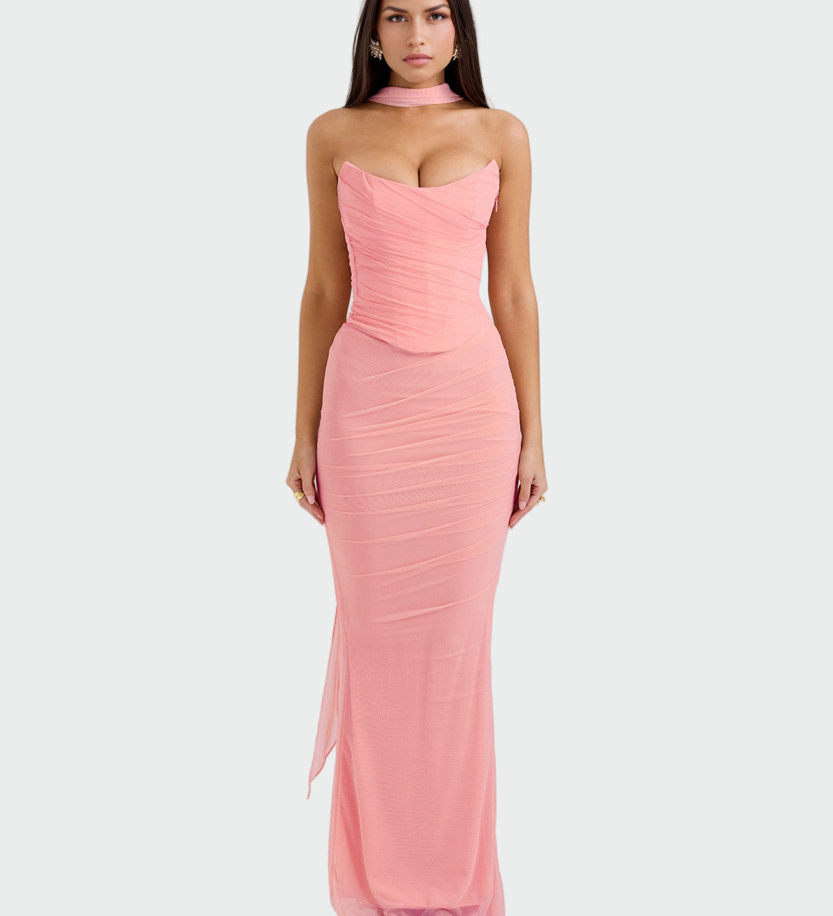 Lora Long Draped Dress