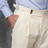 Peter | Summer Linen-Look Trousers