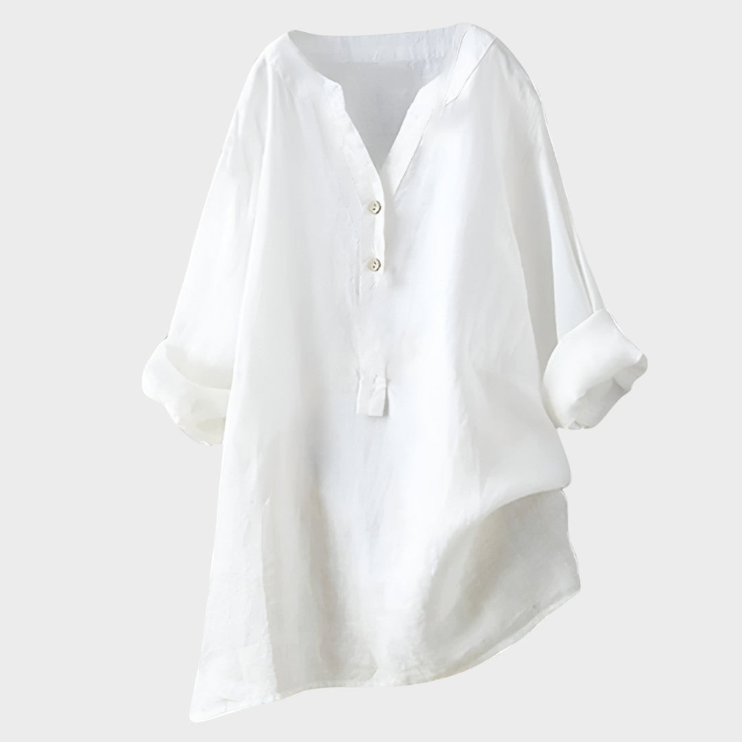 Ana Airy Button-Up Shirt