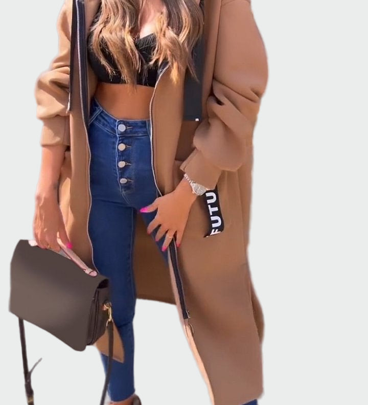Karina Long Hooded Coat