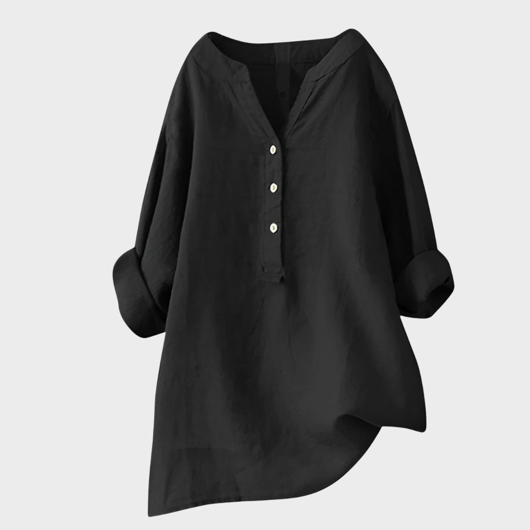 Ana Airy Button-Up Shirt