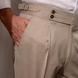 Peter | Summer Linen-Look Trousers