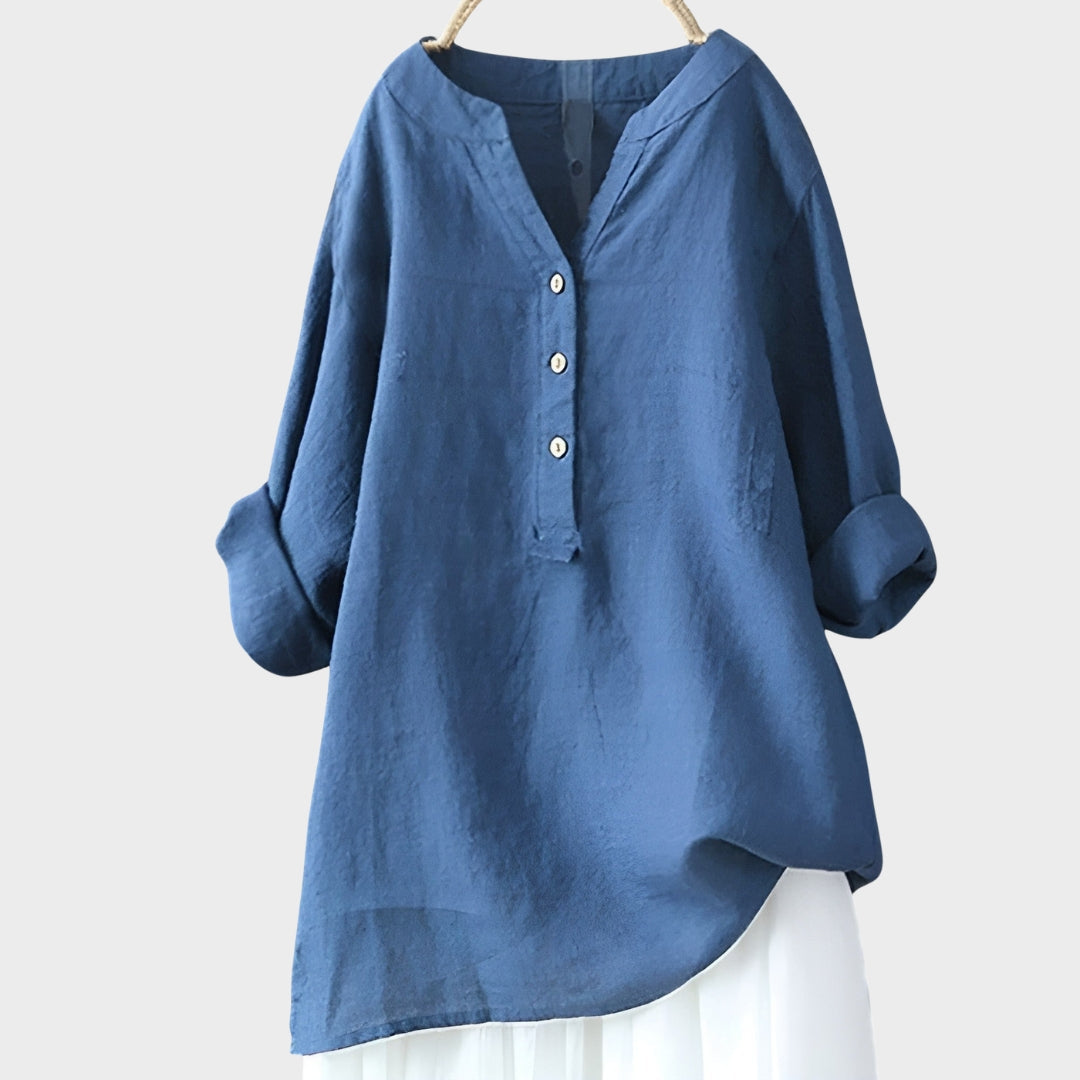 Ana Airy Button-Up Shirt