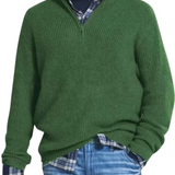 Daniel | Relaxed Zip-Neck Jumper