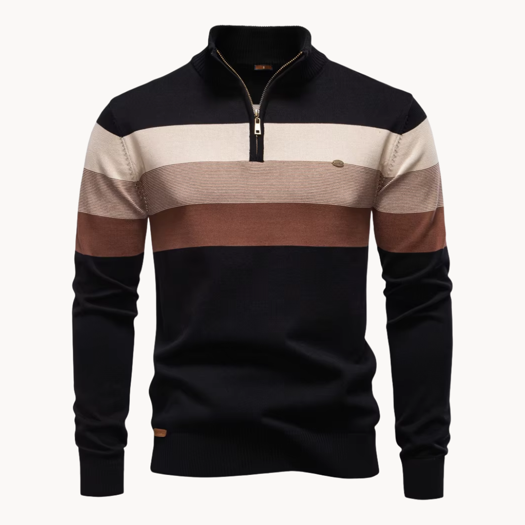 David | Everyday Zip-Neck Jumper