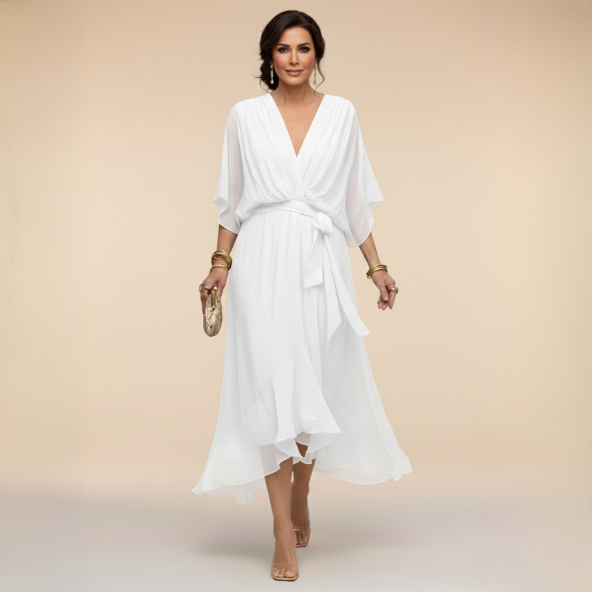 Sofija - Feminine dress with a belt