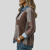 Meridell Colour Block Print Sweatshirt