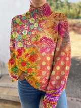 Abigail | Floral Collared Sweater