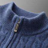 Dennis | Textured Half-Zip Jumper