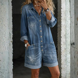 Denim jacket and shorts set | Erasmia
