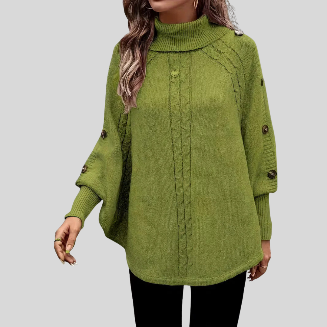 Norelle Cable Knit High Neck Jumper