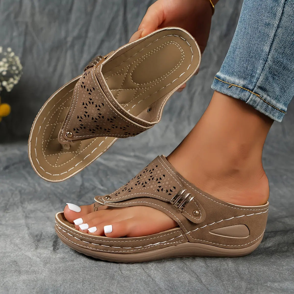 Élodie - Open-toe sandals for women