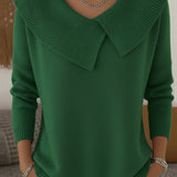 Lucia - Warm sweater with a soft collar