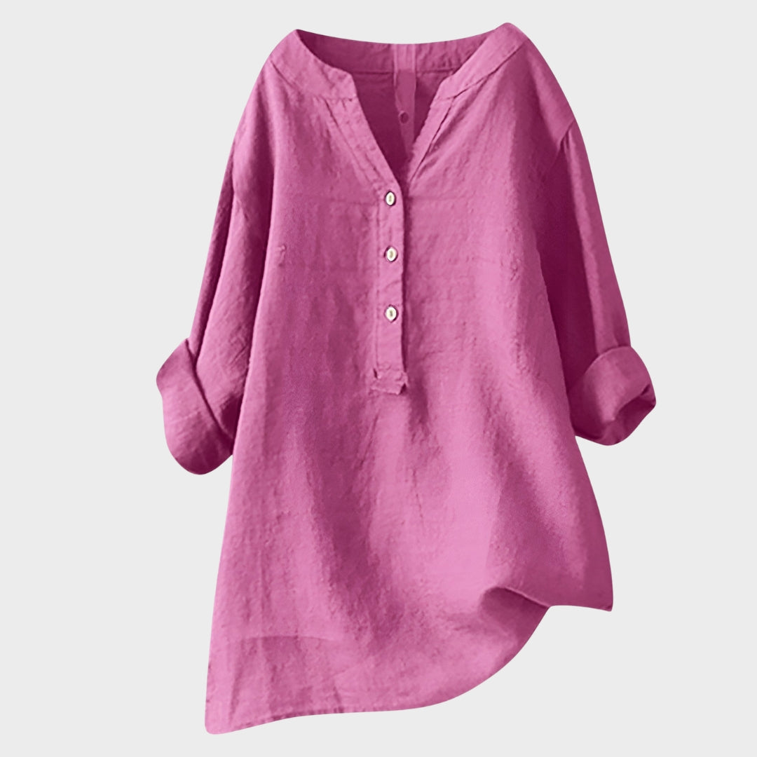 Ana Airy Button-Up Shirt