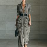 Zara Long Pleated Dress