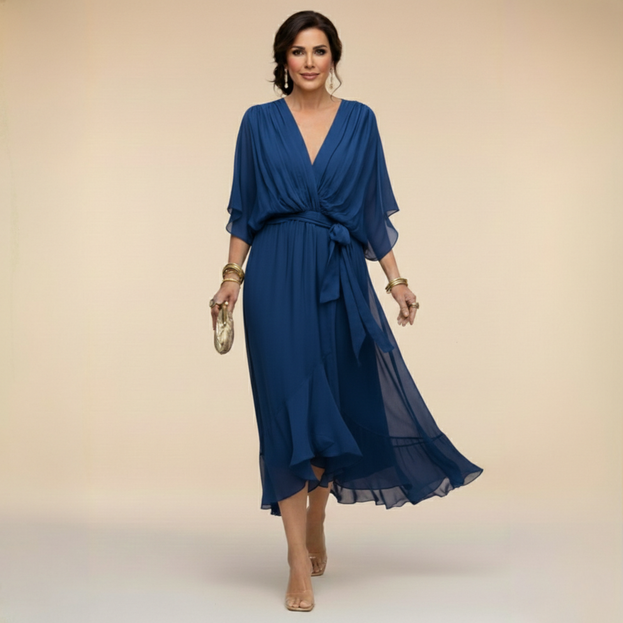 Sofija - Feminine dress with a belt