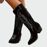 Biserka - Elegant embroidered cowboy boots