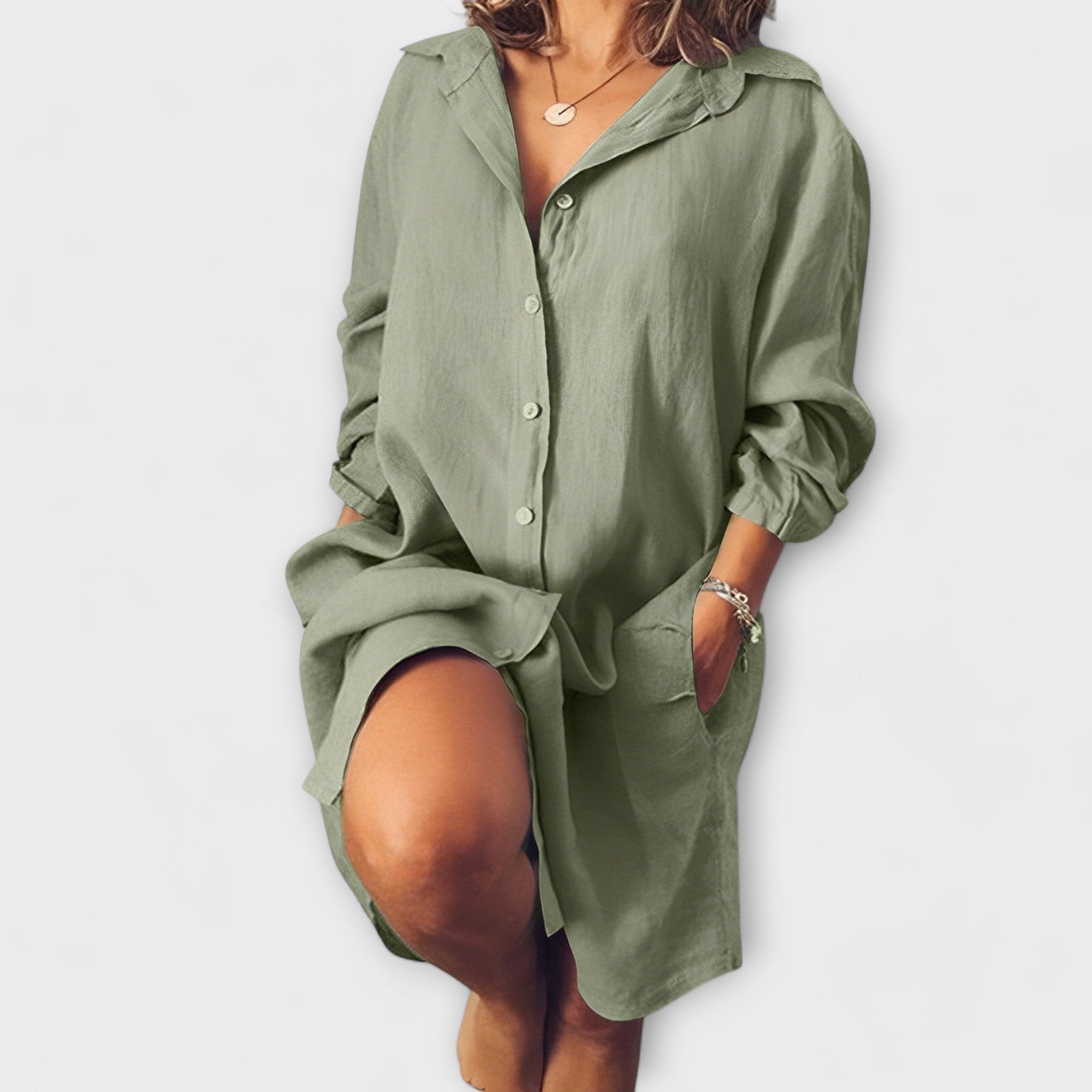 Grace Casual Canvas Blouse