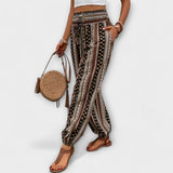 Lola - Trousers with an ethnic print