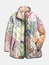 Suri Floral Print Quilted Jacket