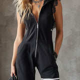 Zorana - Vintage Hooded Jumpsuit